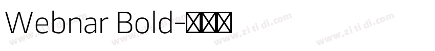 Webnar Bold字体转换